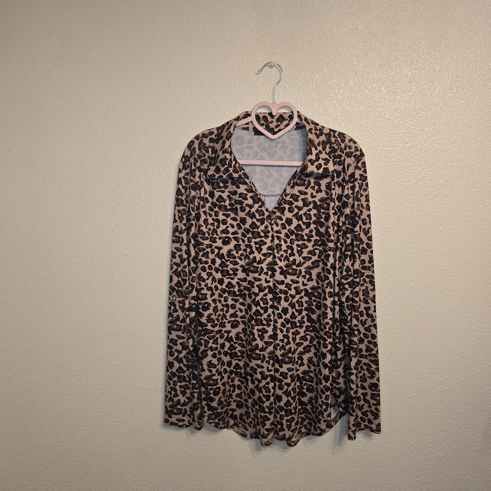 Leopard Print Women's Top